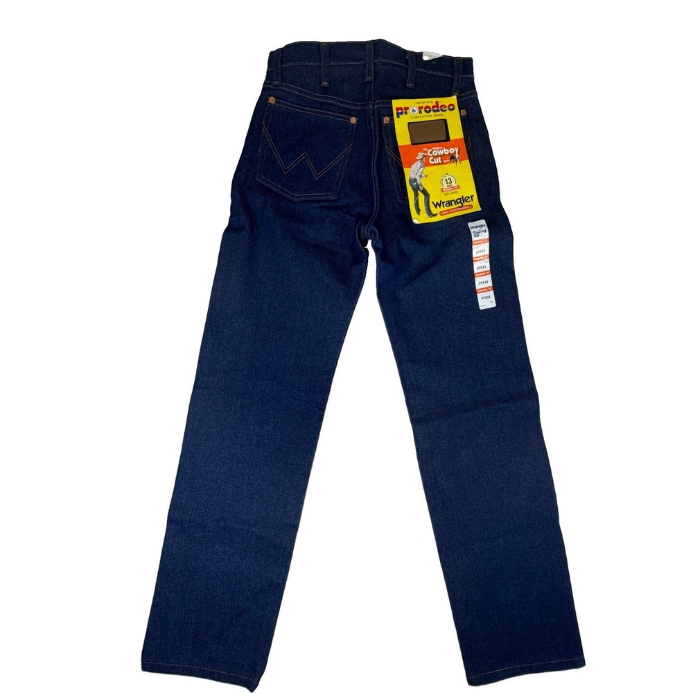 NWT Wrangler Cowboy Cut  ProRodeo Men's Jeans Sz 27x32 Original Fit 13MWZ NEW